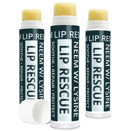 Neem Lip Rescue  Neem Lip Rescue | L-Lysine & Neem Oil | Botanical Lip Balm