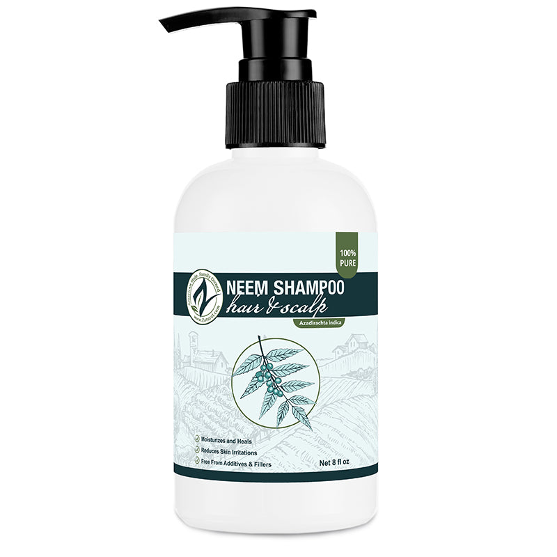 Organic Neem Oil Hair & Scalp Shampoo – Zatural
