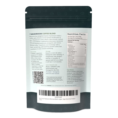 7 Mushroom Black Coffee | Instant Coffee