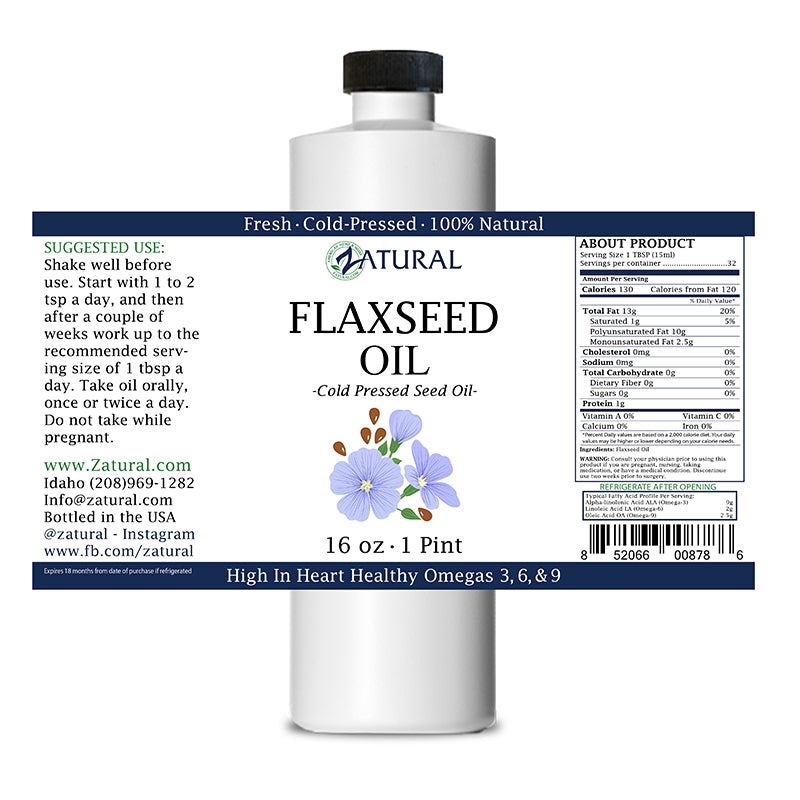 16oz Flaxseed Oil