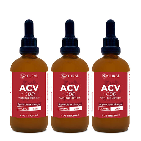 Apple Cider Vinegar with CBD three pack
