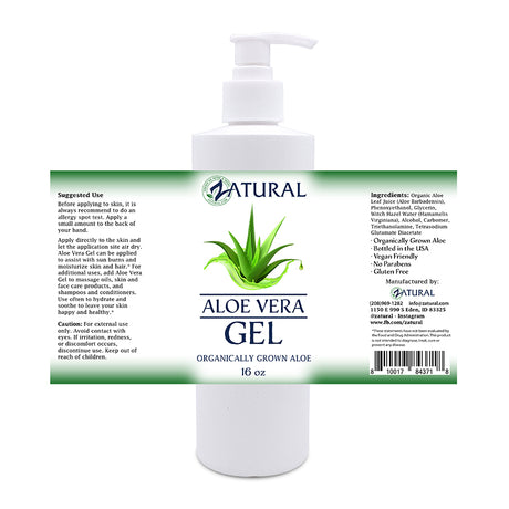 Zatural 16oz Aloe Vera Gel