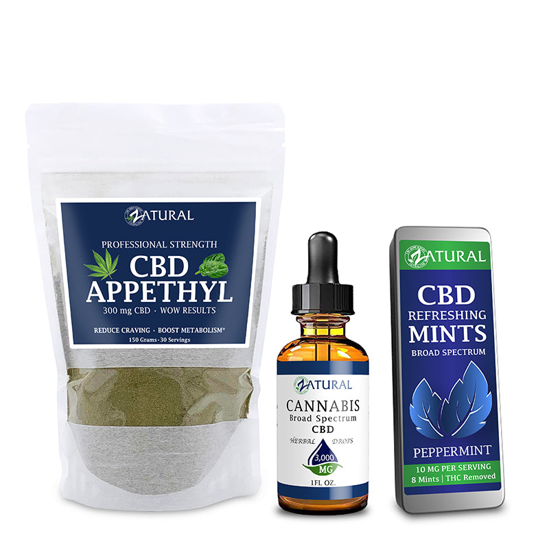 CBD for appetite bundle 3,000 mg and Peppermint Mints