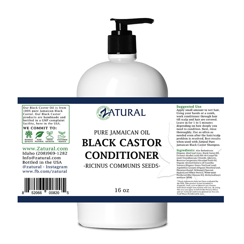 Black Castor Conditioner 16oz label