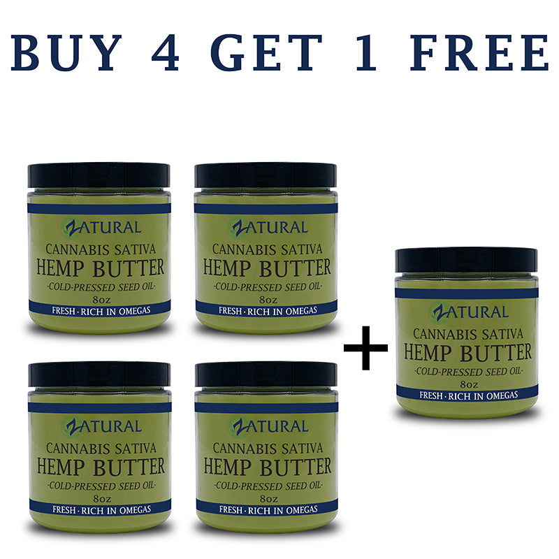 Zatural Hemp Butter buy four get one free