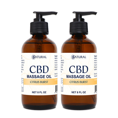 Zatural CBD Massage Oil two pack