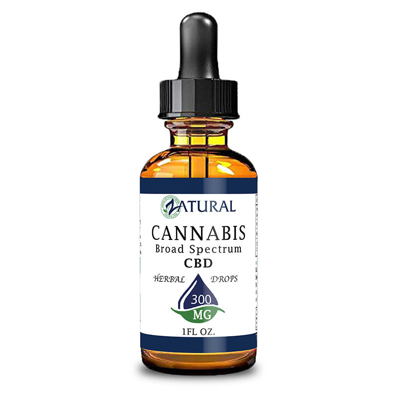 Zatural 300mg Bottle of Natural Broad Spectrum CBD Oil