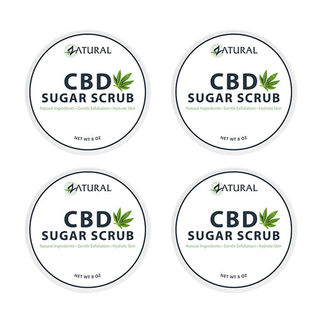 Zatural CBD Sugar Scrub 4 pack
