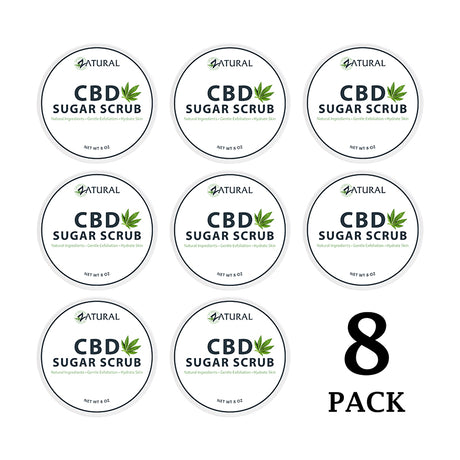 Zatural CBD Sugar Scrub eight pack