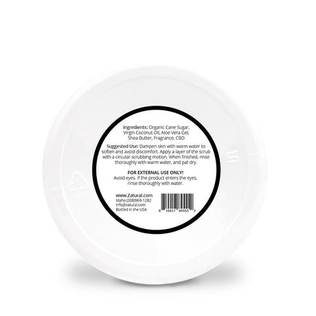 Zatural CBD Sugar Scrub back