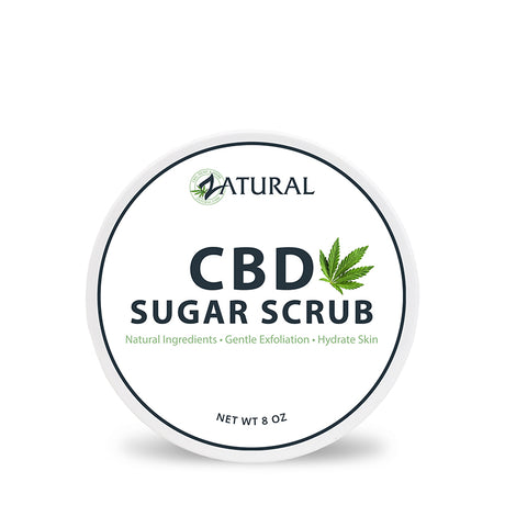 Zatural CBD Sugar Scrub Front