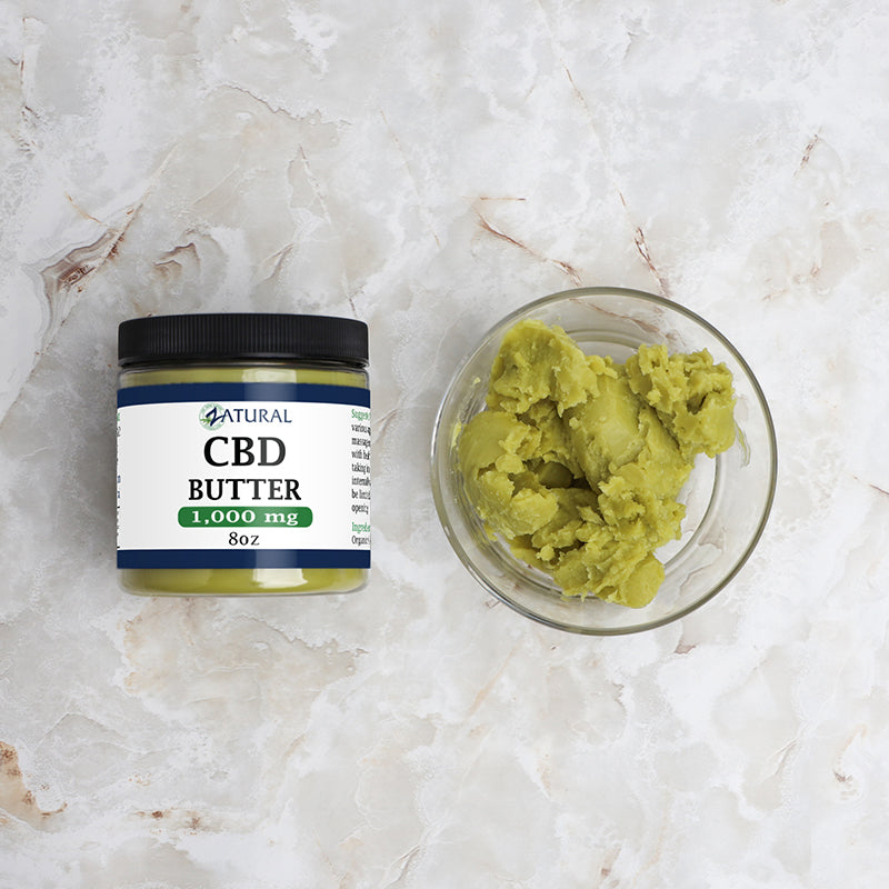 Zatural CBD Butter with Butter in a bowl