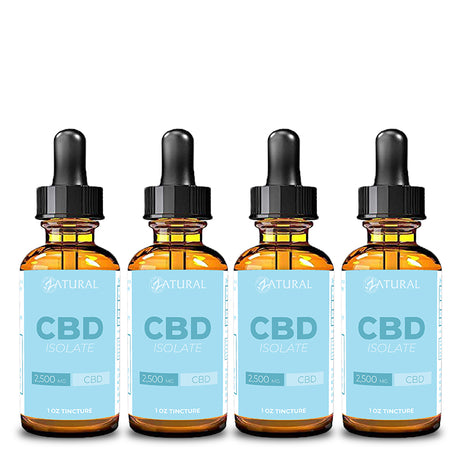 CBD Isolate Oil four pack