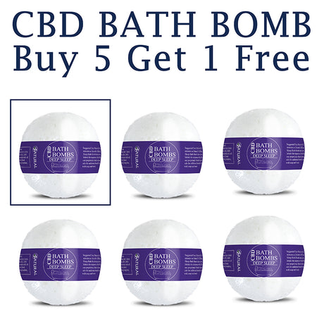 CBD Bath Bomb Deep Sleep Buy Five Get one Free