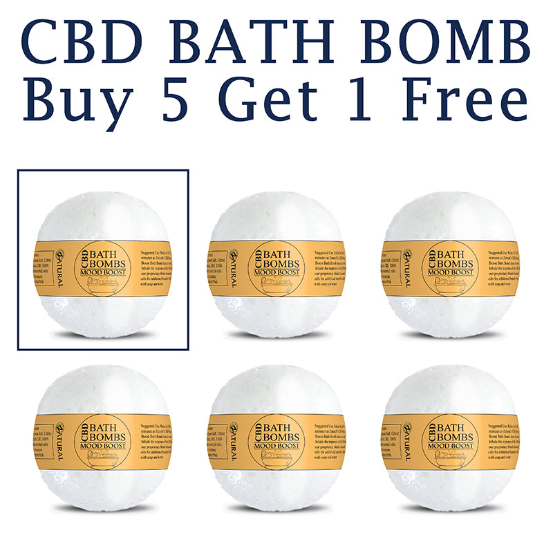 CBD Bath Bomb Mood Boost Buy Five Get one Free