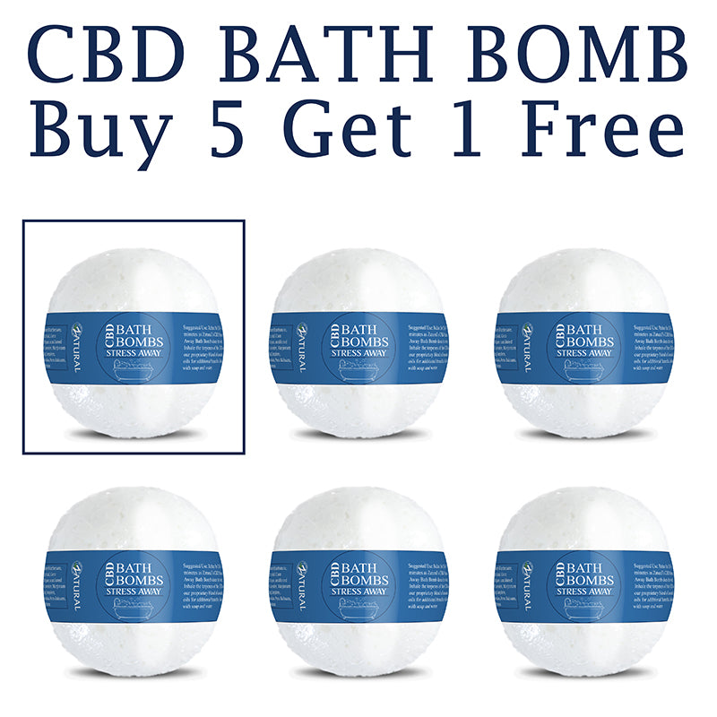 CBD Bath Bomb Stress Away Buy Five Get one Free