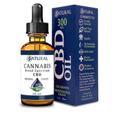 300mg Bottle of Natural Broad Spectrum CBD Oil