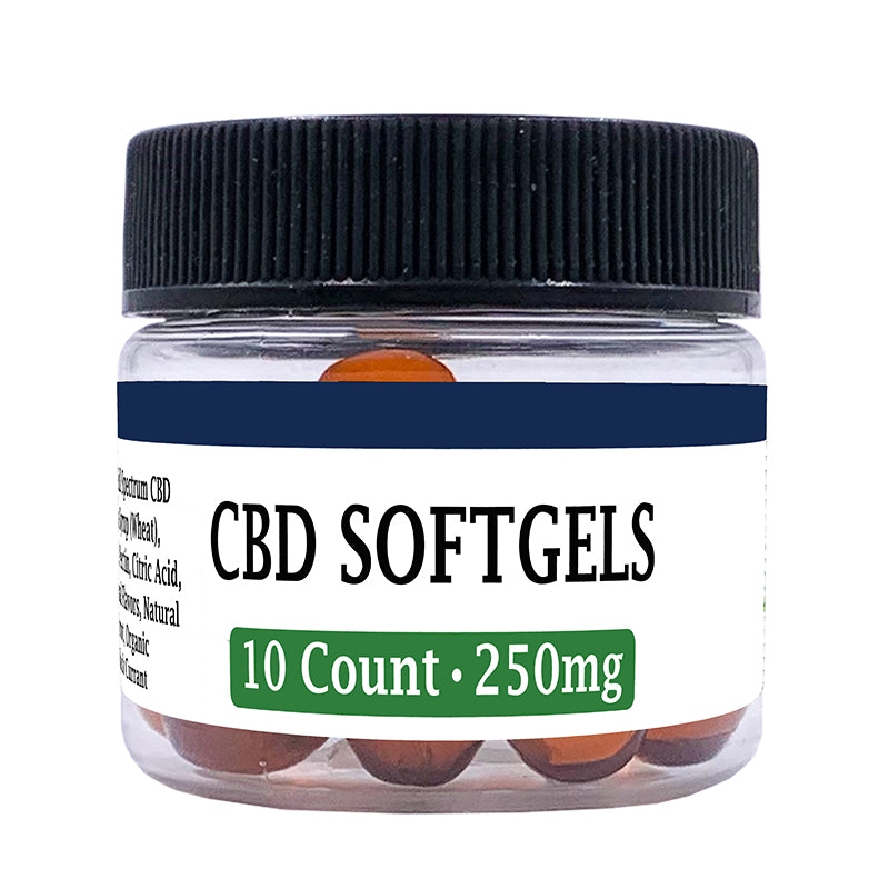 Zatural broad spectrum CBD Softgels 250 mg