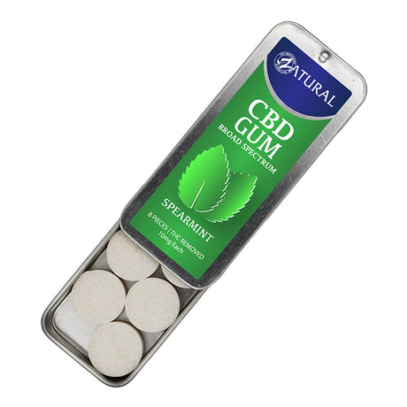 Spearmint CBD Gum open