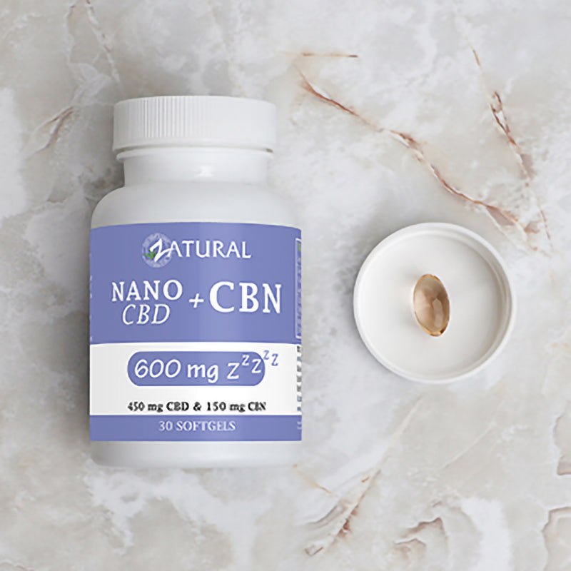 CBN+CBD Capsule in lid