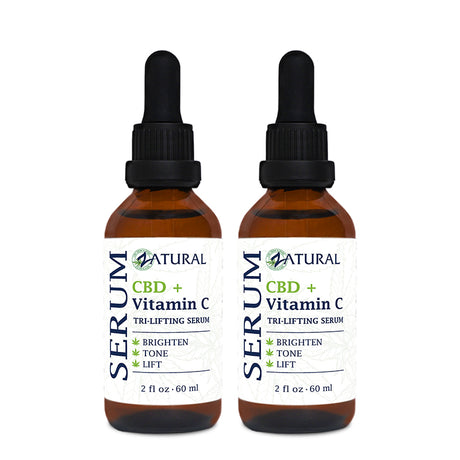 Zatural CBD Vitamin C Serum Two Pack