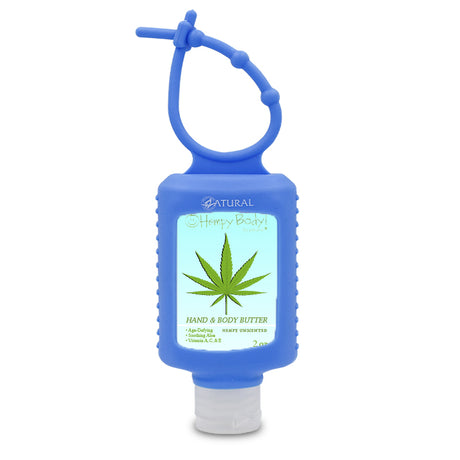 Hempy unscented Body Butter 2oz squeeze bottle carrying case