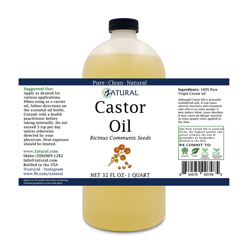 Zatural 32oz Castor Oil