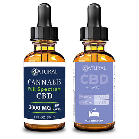 Day and Night Bundle Full Spectrum CBD Oil 3000mg and CBN Oil