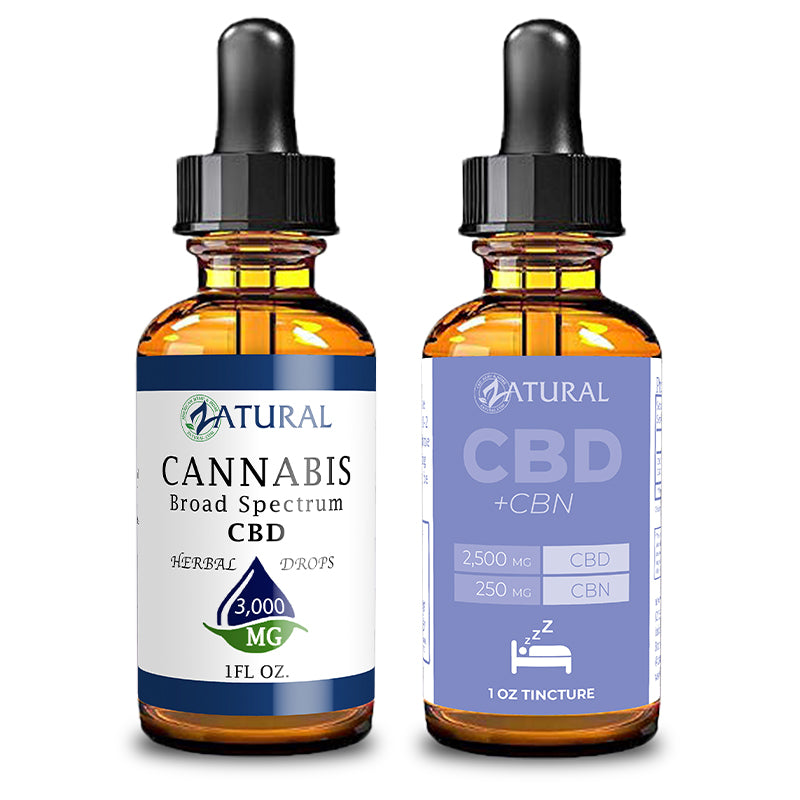 Day and Night Bundle Broad Spectrum CBD Oil 3000mg and CBN Oil
