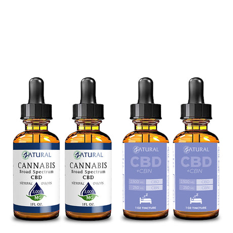 Day and Night Bundle Broad Spectrum CBD Oil 1500mg and CBN Oil