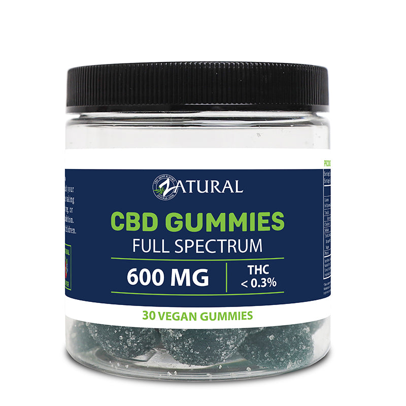 Zatural Full Spectrum CBD Gummies 600mg