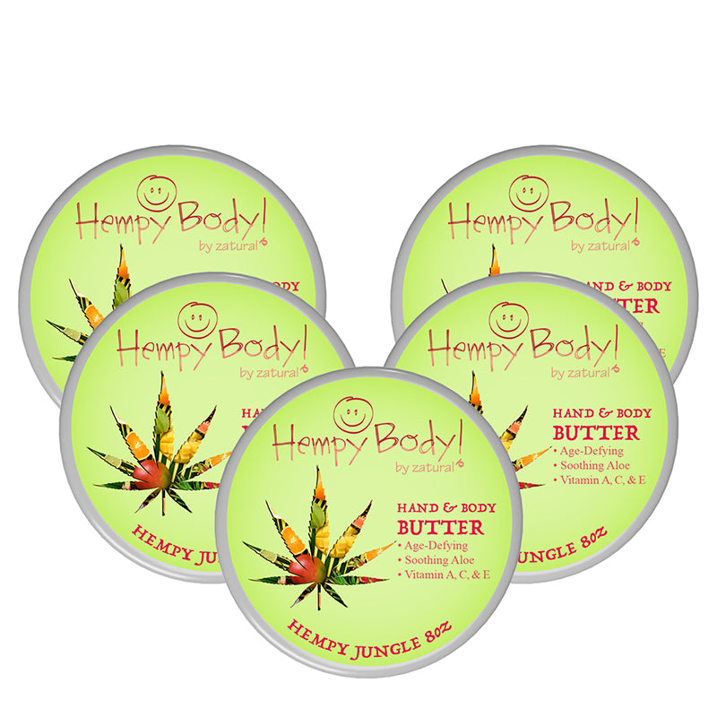 Hempy Jungle Body Butter 8oz five pack