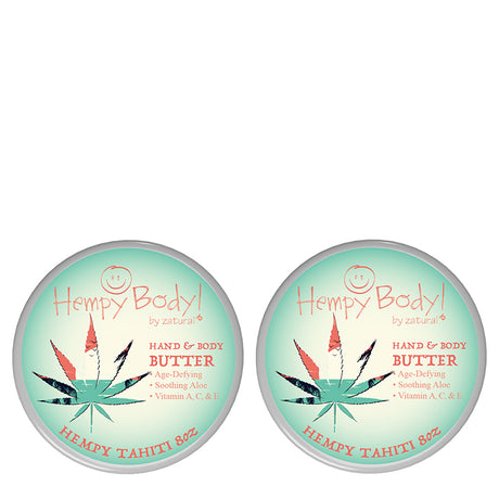 Hempy Tahiti Body Butter 8oz Two Pack