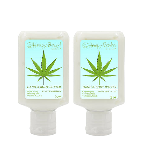 Hempy Unscented Body Butter 2oz two pack