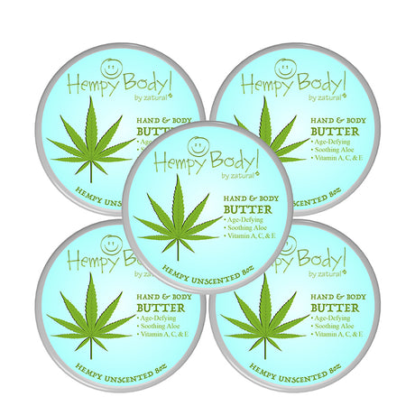 Hempy Unscented Body Butter 8oz five pack