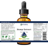 Lemon Lime Hemp Extract Drops 1,500mg label