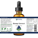 Hemp Extract Drops 1000mg label