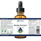 Hemp Extract Drops 300mg label