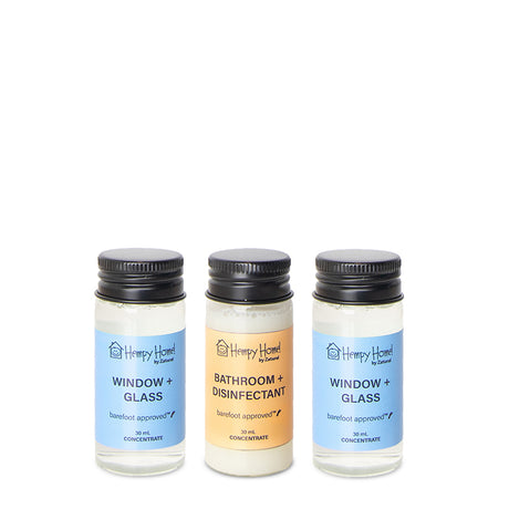 Zatural Hempy Home Concentration Window, bathroom and glass set
