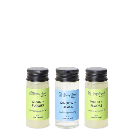 Zatural Hempy Home Concentration Wood, glass, and floor set