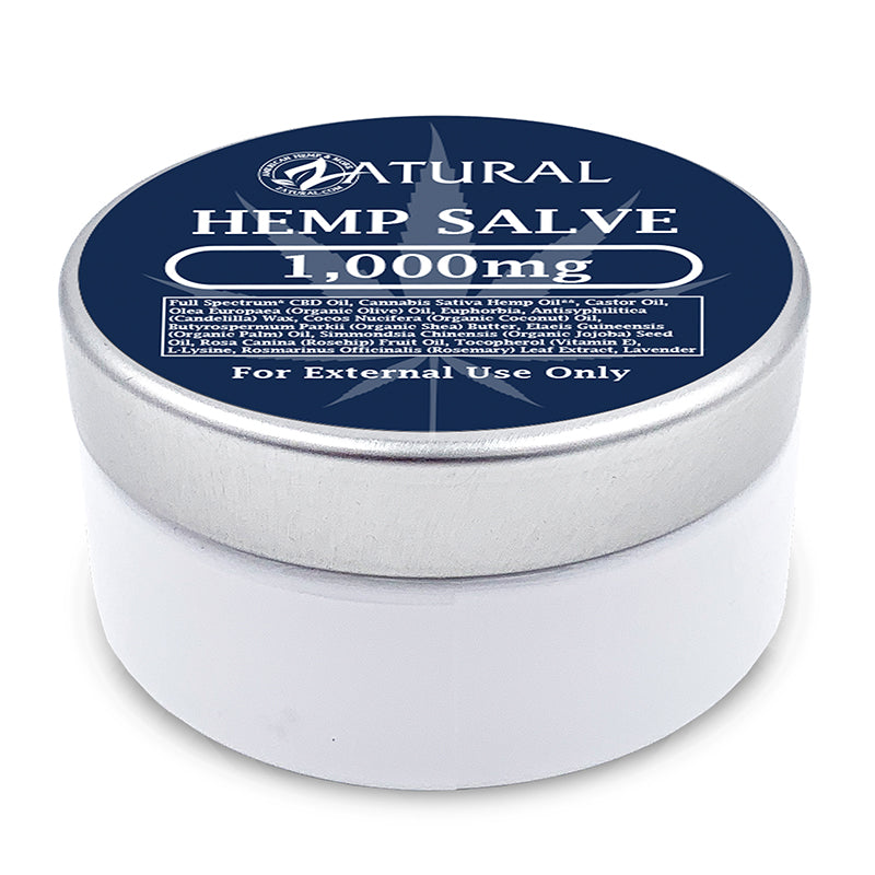 Hemp Salve 1,000mg angled