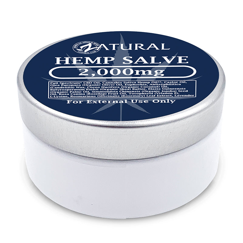 Hemp Salve 2,000mg angled