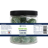 Hemp Gummies 60 count label