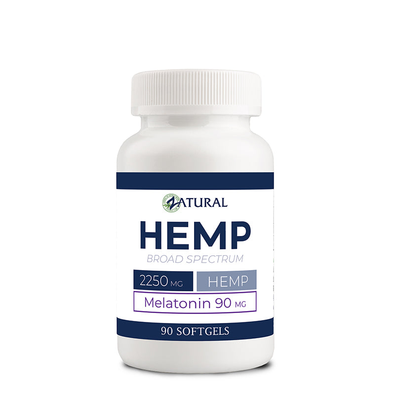 Hemp Extract Softgels with Melatonin 90 count