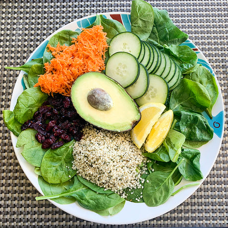 Hemp Hearts on a plate
