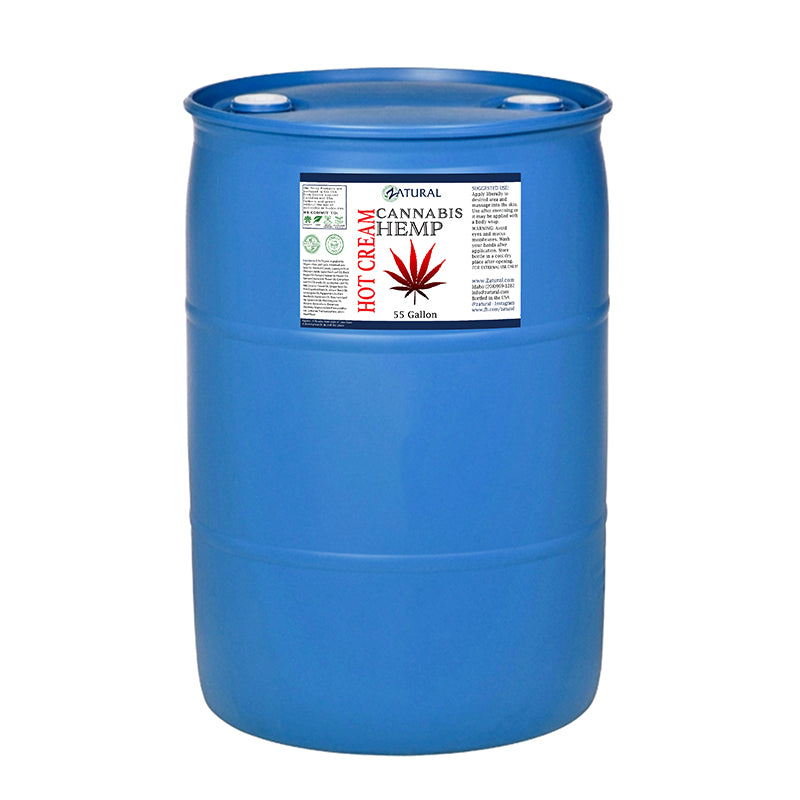 fifty five gallons of Hemp Hot Cream