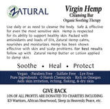 Organic Hemp Soap Box back