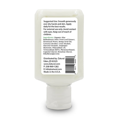 Hempy unscented Body Butter 2oz squeeze bottle back