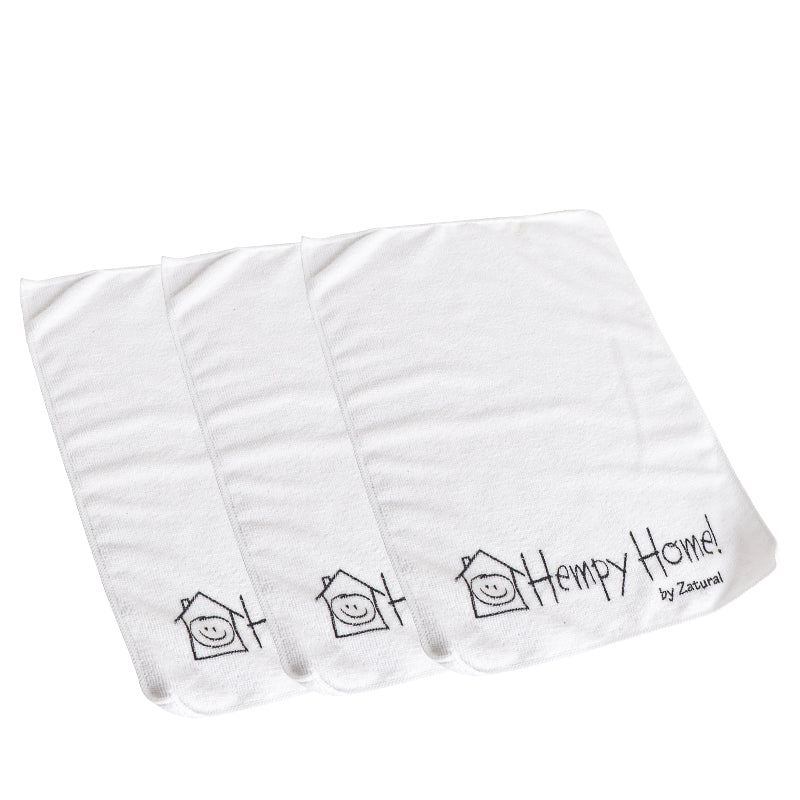 White Hempy Home Towel 3 Pack