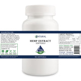 Zatural Hemp Extract Softgels 900mg Label